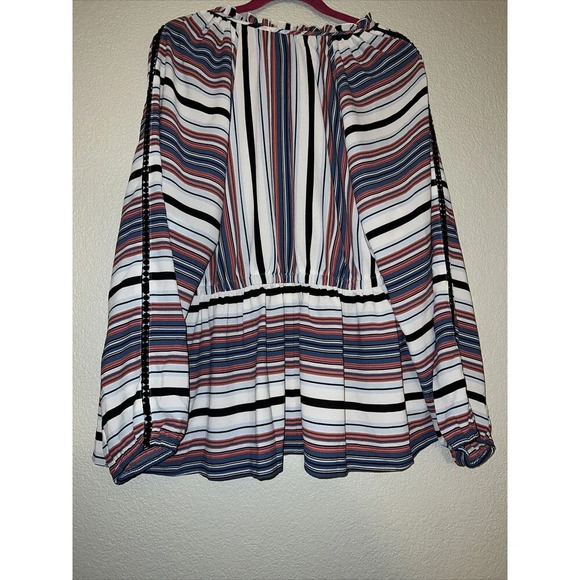 Lane Bryant Multicolor Striped Blouse - Picture 8 of 8